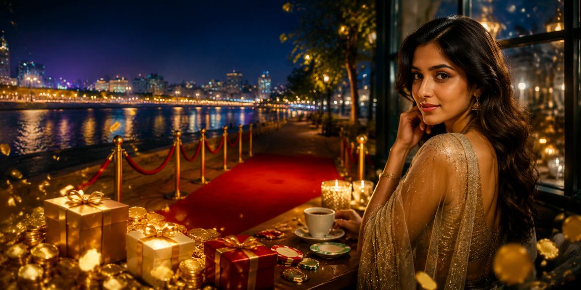 Live casino dealer hosting a game in India